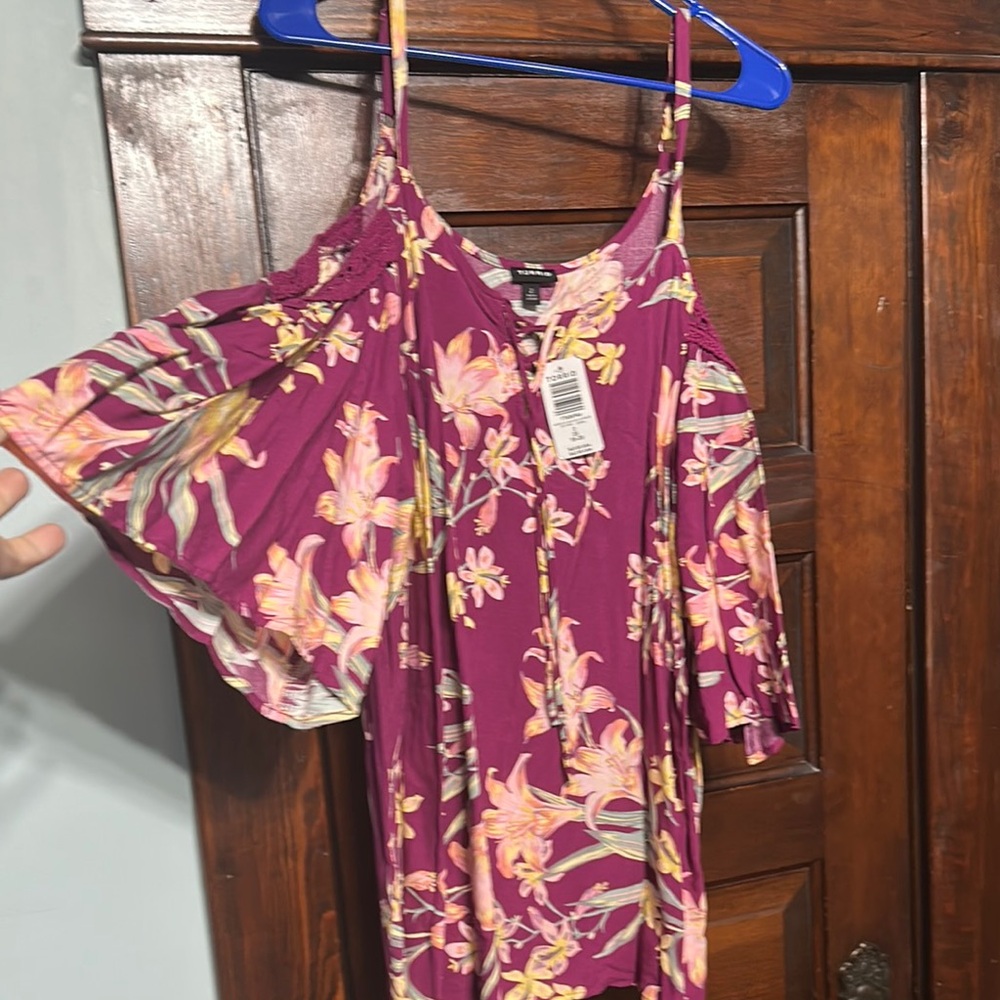 Torrid Purple Floral Top